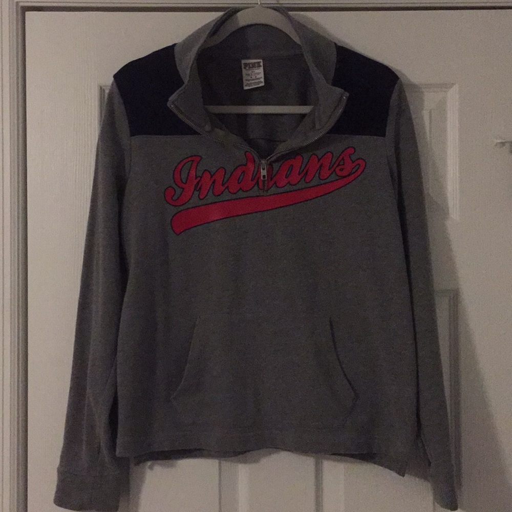 Gray PINK Cleveland Indians Sweatshirt
